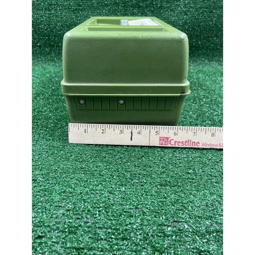 Vintage Ted Williams Tackle Box 34444‎ 3 Tier Trays Green Plastic Fishing Case